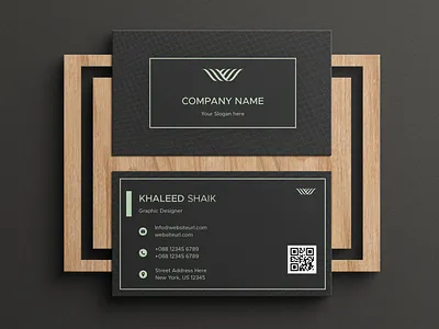 Black Business card branding business card design figma illustration logo typography ui ux vector