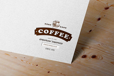 Embossed Logo coffee embossed embossed logo illustration logo design