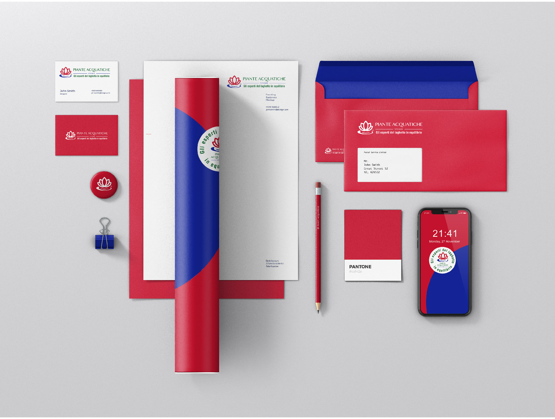 Example of Restyling Logo - Piante Acquatiche (Italy)