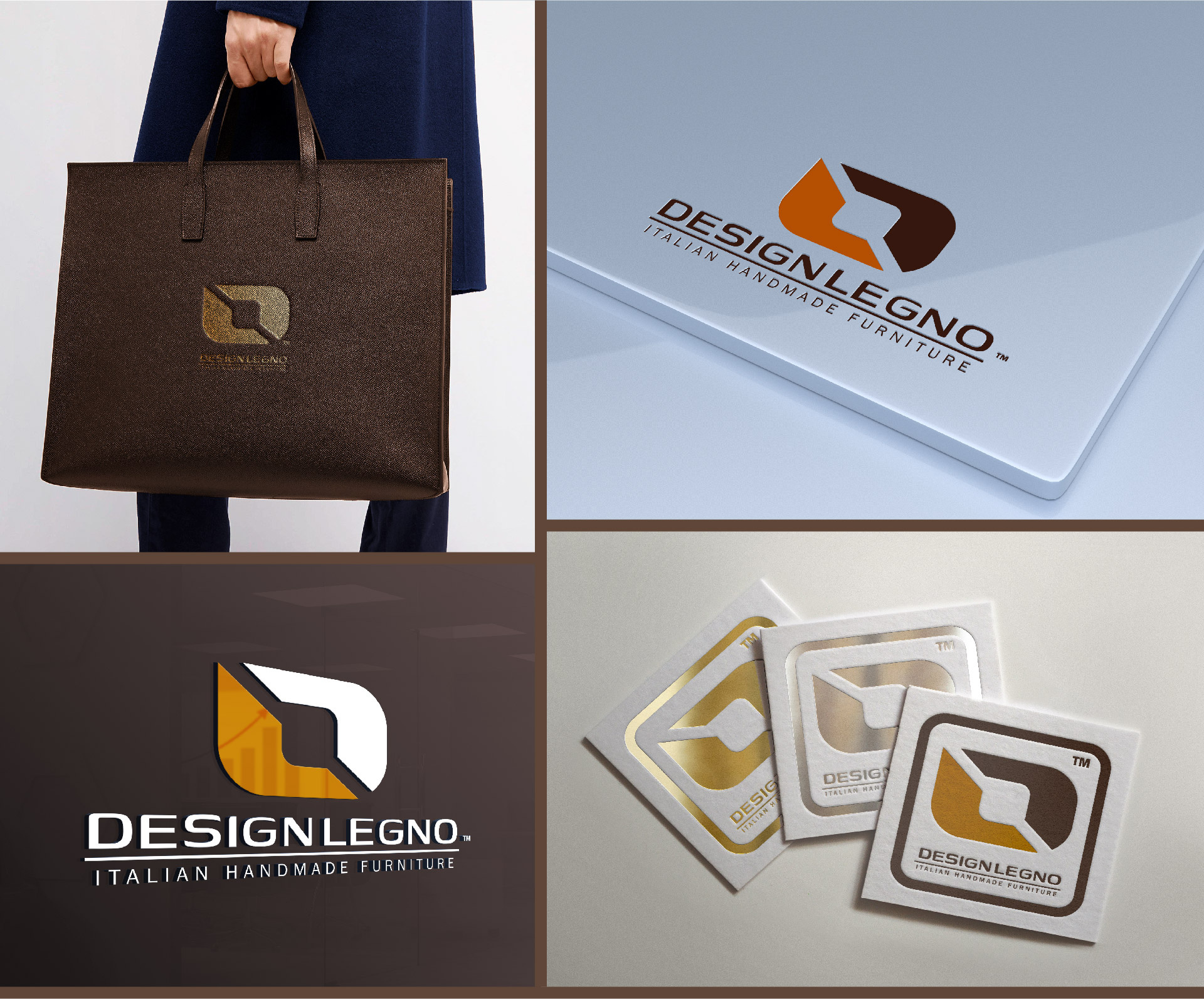 Example of Logo Design for Design Legno (Italy)