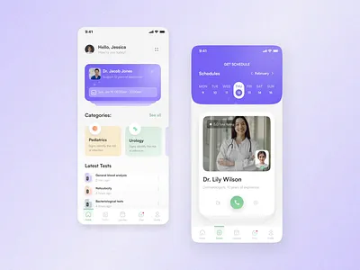 Medlab mobile app android animation app call chat design doctor flat home ios layo medicine mobile motion graphics schedule studio ui ux