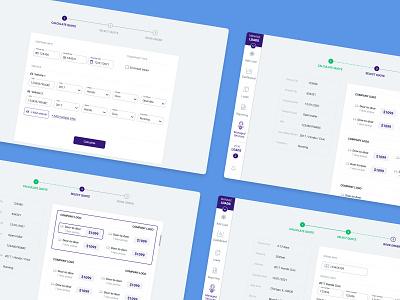 Managed Services Vehicle Platform book design logistics managed platform quote services steps transportation ui ux vehicle web