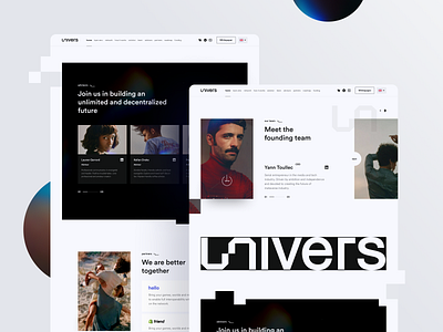 Univers animation blackwhite branding design graphic design inspiration logo meta verse desktop metaverse metaverse ui minimal modern motion graphics nft nft desktop simple ui uiux ux webdesign