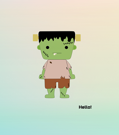 Cherubic Frankenstein animation design inspiration digitalart drawing dribbbleillustration graphic design illustration illustrator vector