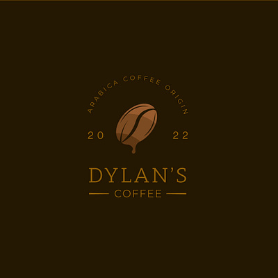 Dylan's Coffee Shop Logo branding design icon illustration logo minimal vector