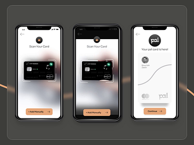 Pal Fintech Mobile App UI Design animation app app design branding card card design credit card design finance fintech logo micro animation micro interaction mobile motion graphics payment module purpose typography ui design ux design