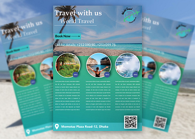 Travel flyer design 3d animation branding design flyer graphic design illustration logo logo design travel flyer ui vector