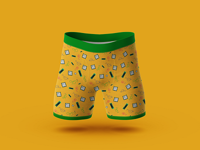Mens underwear - pattern branding design graphic design illustration mens underwear pattern