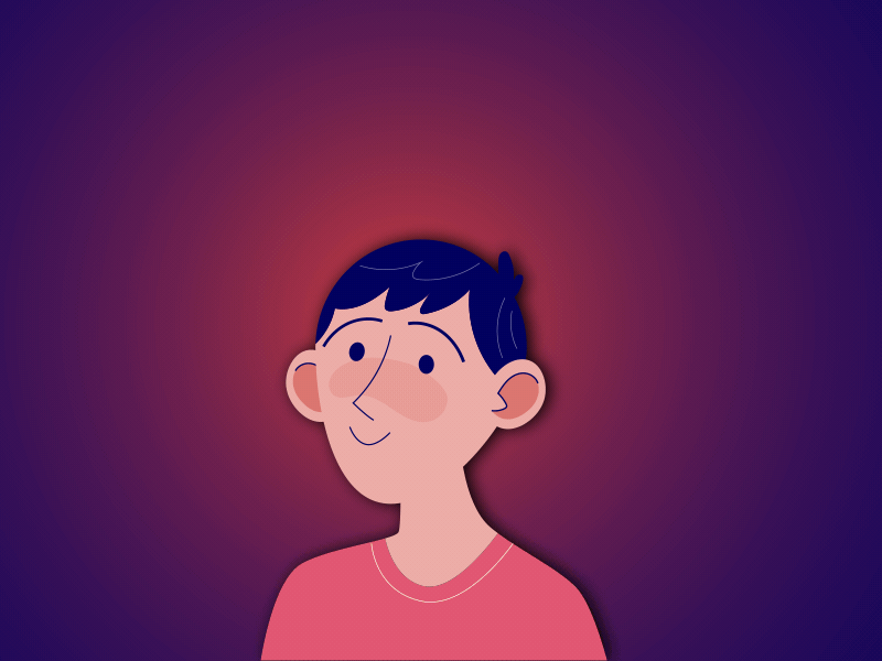 2D Head Movement Animation animation branding design illustration logo motion graphics typography ui ux vector