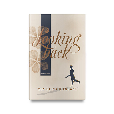 Looking Back by Guy de Maupassant book cover design illustration lettering typography