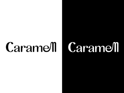 Caramell - Logo Design Concept authors sweets bakery branding caramella confectionery fontlogo graphic design logo logo for bakery logo for sweet shop logofont minimal sweet shop