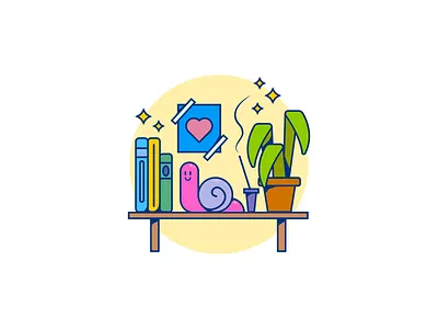 Vector Shelf art design digital art draw graphic design icon illustration illustrator shelf vector vector art