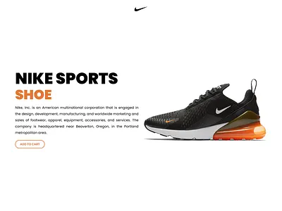 Nike | Landing Page Design astra bootstrap branding css design elementor html illustration javascript jquery logo php responsive sass ui ux vector webdesign webdevelopment wordpress