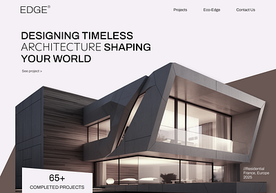 Editorial Brief - Architecture Studio EDGE architecture branding design graphic design illustration ui uix web design