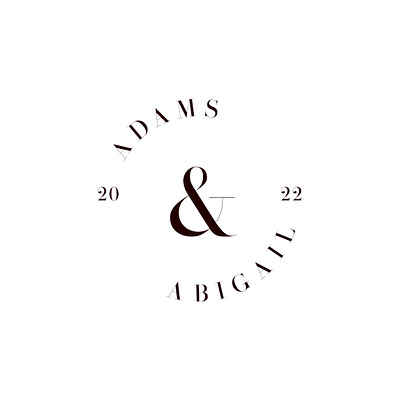 Adams & Abigail fashion brand logo black and white branding design icon illustration logo minimal ui vector