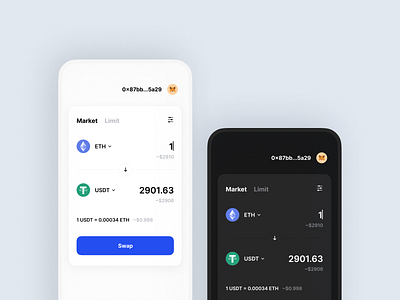 dApp - Lending platform app clean concept dai dapp defi eth finance minimal swap ui usdt