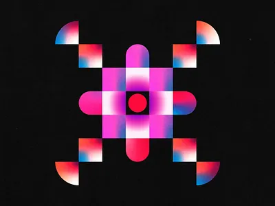 Gradient Shapes design gradient graphic illustration minimal modernist plakat poster shapes vector visualart