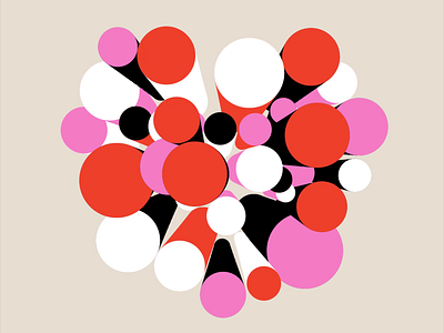 Heart rebound shot amam beating circles colorful colors geometry heart illustration motion design motion graphics rebound shot red vector video