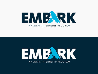 Embark: Answers Internship Program Branding brand brand art brand design branding design graphic design graphic designer illustration intern logo internship internship logo logo logo design vector