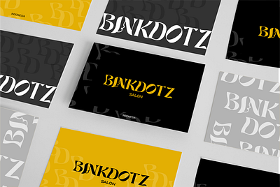 BINKDOTZ LOGO BRAND branding design graphic design hairstyle logo packaging salon
