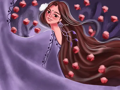 Purple haze. character desing design digital drawing illustration