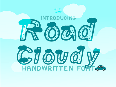 Road Cloudy Font font fonts typography