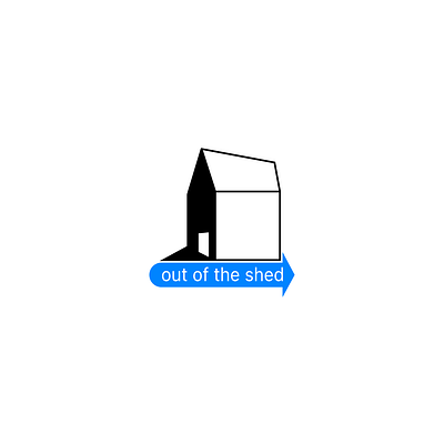 Out Of The Shed Logo brand design illustration logo