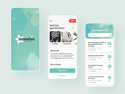 Die mobile und Webapp Sterneneltern Achim 28apps andoid app appdesign bremen deutschlan deutschland graphic design ios materialdesign ui uiux webapp