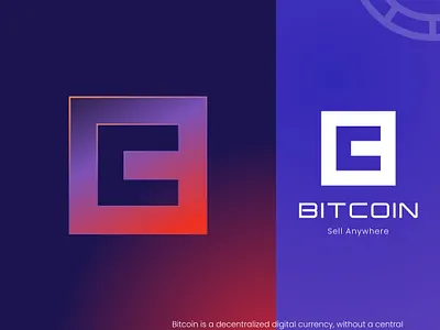 BITCOIN Logo bank bitcoin bitcoins blockchain business cash coin commerce company crypto logo modern