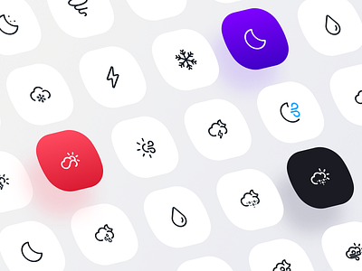 Scorcher | Weather icon pack app icon cloud cloud app cloud icon concept design graphic design icon icon design icon pack icon weather iconapp iconly icons illustration ui vector weather weather app