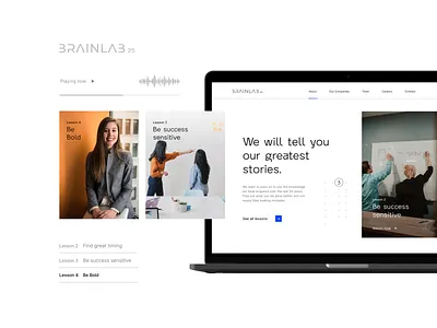 Brainlab branding career design enterprise lessons logo logodesign logotype mentoring minimal success ui ux