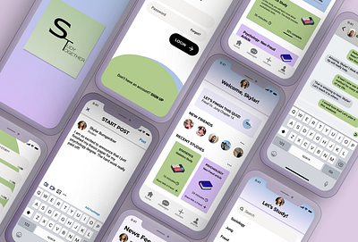 Study Together - iPhone Mockups app branding design graphic design icon illustration logo ui ux vector