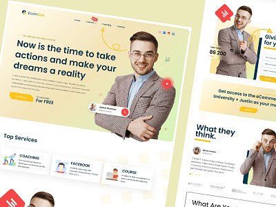 EcomLine Coach clean coach ecommerce ui ux webdesign