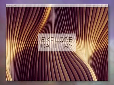 Singulart - Art Gallery Experience art art gallery gallery home page interactive interactive menu interface landing page museum ui ui design ux virtual museum web web design web interface web layout website website design