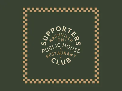 The Supporters Club 3/4 branding design illustration logo simple type typography vector