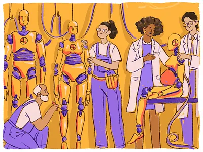 International Day of Women and Girls in Science character crash test design female illustration illustrator research scientist scinence woman women