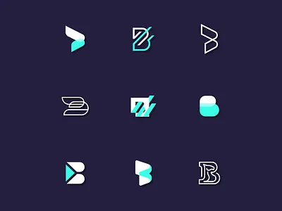 B Monogram Lettermark for Financial Investment Group abstract b bank brand branding design finance financial graphic design letter lettermark logo logo design logotype minimal modern money monogram retirement typography