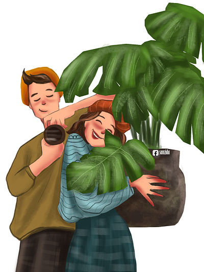 Tree character desing design illustration