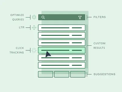 Elements of Search Design bonsai illustration line art search