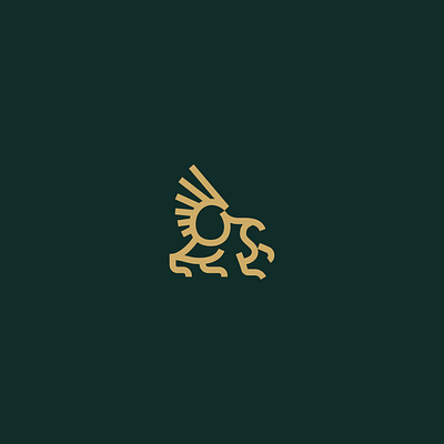 Griffin Logo animal design graphicdesign griffin line art logo logotype luxury minimal mythical creature vector