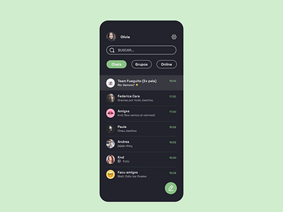 Maratón UI - Direct messaging app daily dailyui design graphic design illustration ui uidesign