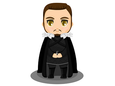 Samwell Tarly casatarly chibi design gameofthrones guardiadelanoche illustration samwelltarly ui ux vector vector illustration