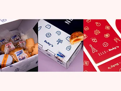 Ruby's Scone Shop logo + packaging branding logo typography