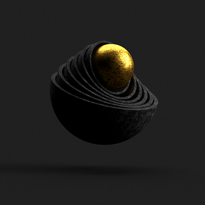 Abstract Element 3d abstract adobe art black blender business design diemension dribblesartist dribbleshot gold graphic design hellodribble metallic motion graphics texture