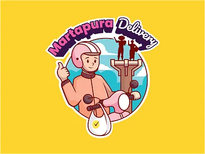 Delivery service logo Final apps branding charachter delivery design food graphic design illustration illustrations logo mascot vector