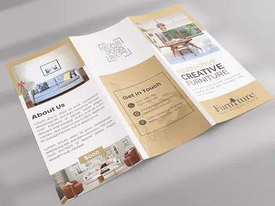 Furniture Trifold Brochure Layout seat