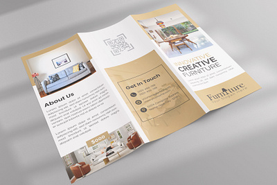Furniture Trifold Brochure Layout seat
