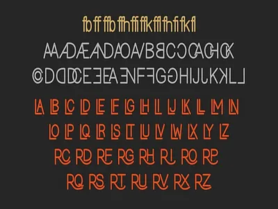 Elmono Pr0 alternate font ligature monoline