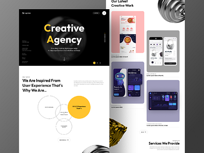 Creative Agency Website Design agencywebsitedesign branding compnywebsitedesign creativeagencydesign creativewebsite cretivegencydesign ui ui design user experience user interface design websitedesign websiteui