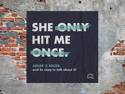 Abuse is abuse. Let's talk about it! abuse adobe awareness domestic abuse photoshop poster